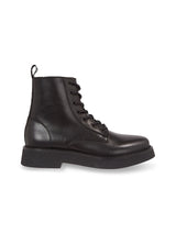CHAUSSURES FEMME LACE UP FLAT BOO NOIR NOIR
