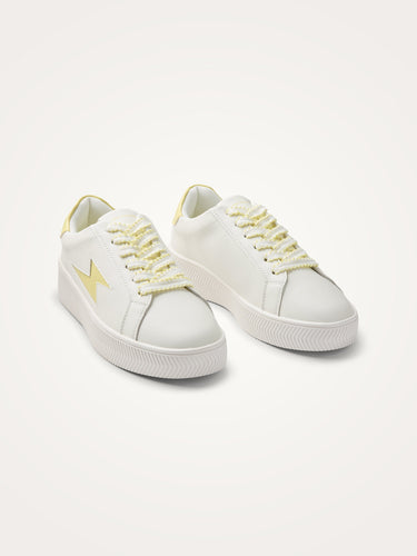 CHAUSSURES FEMME JANE EMNLEM BLANC / JAUNE BLANC / JAUNE