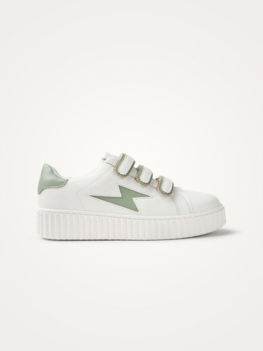CHAUSSURES FEMME MAGGIE ORIGINALS BLANC / KAKI BLANC / KAKI
