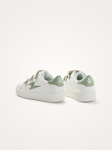 CHAUSSURES FEMME MAGGIE ORIGINALS BLANC / KAKI BLANC / KAKI