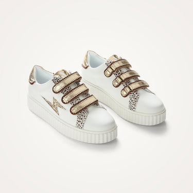 CHAUSSURES FEMME XENIA OR BLANC BLANC