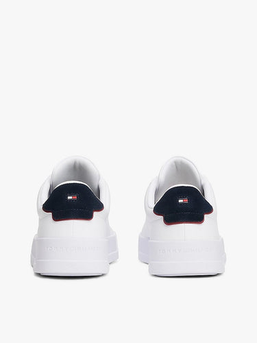 CHAUSSURES HOMME TH COURT LTH DETAIL BLANC BLANC