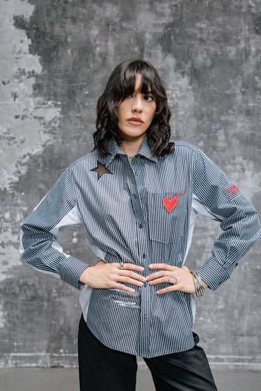 CHEMISE FEMME CHELLA LOVA MARINE MARINE