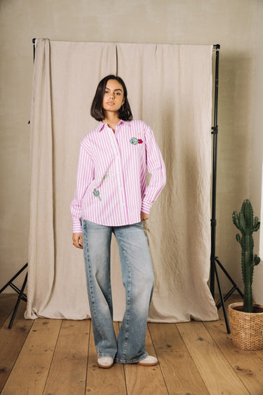 CHEMISE FEMME CHELLA SUMMER PATCHE ROSE ROSE