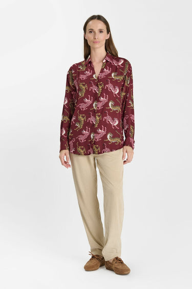 CHEMISE FEMME RORY BURGUNDY BURGUNDY