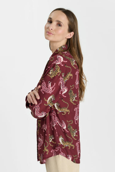 CHEMISE FEMME RORY BURGUNDY BURGUNDY