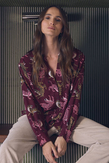 CHEMISE FEMME RORY BURGUNDY BURGUNDY
