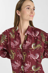 CHEMISE FEMME RORY BURGUNDY BURGUNDY