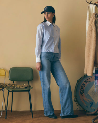 CHEMISE FEMME BIDAULT BONJOUR BLEU BLEU