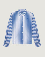 CHEMISE FEMME BONJOUR BLEU/BLANCHE BLEU/BLANCHE