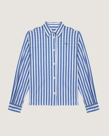 CHEMISE FEMME BONJOUR BLEU/BLANCHE BLEU/BLANCHE