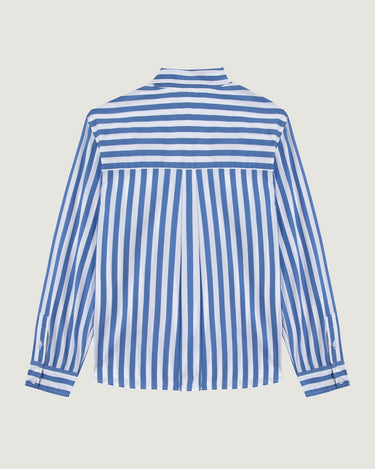 CHEMISE FEMME BONJOUR BLEU/BLANCHE BLEU/BLANCHE