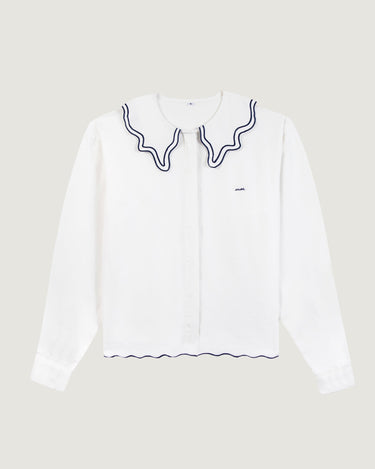 CHEMISE FEMME MARIOTTE AMOUR BLANC BLANC