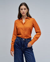 CHEMISE FEMME BASIQUE BRIQUE BRIQUE