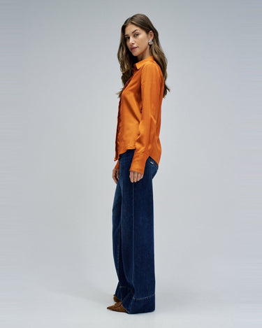 CHEMISE FEMME BASIQUE BRIQUE BRIQUE