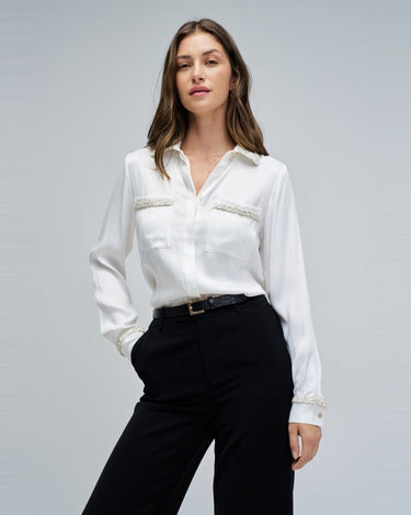 CHEMISE FEMME TWEED BLANC BLANC