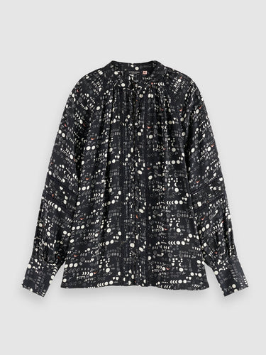 CHEMISE FEMME SHIRT WITH LACE NOIR NOIR