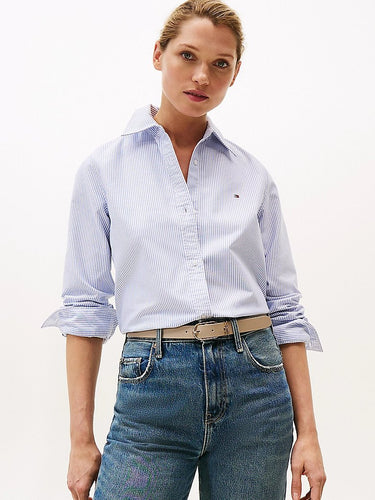 CHEMISE FEMME OXFORD RELAXED BLEU BLEU