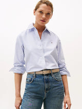 CHEMISE FEMME OXFORD RELAXED BLEU BLEU