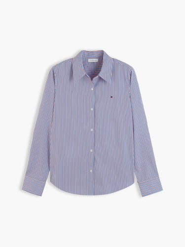 CHEMISE FEMME POPLIN REGULAR BLEU BLEU