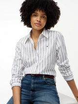CHEMISE FEMME POPLIN REGULAR ECRU ECRU