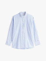 CHEMISE FEMME SEERSUCKER RUFFLE CIEL CIEL