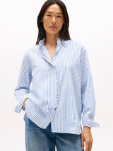 CHEMISE FEMME SEERSUCKER RUFFLE CIEL CIEL