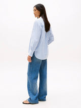 CHEMISE FEMME SEERSUCKER RUFFLE CIEL CIEL