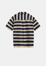 CHEMISE HOMME AKLEANDER ECRU/MARINE ECRU/MARINE
