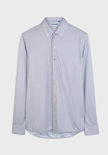 CHEMISE HOMME LOÏC KAKI/BLEU KAKI/BLEU
