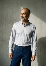 CHEMISE HOMME LOÏC KAKI/BLEU KAKI/BLEU