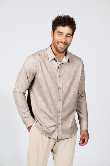 CHEMISE HOMME JEAN ALICULDI BEIGE BEIGE