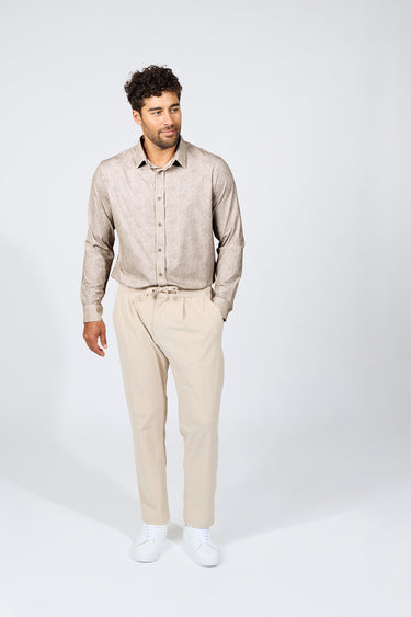 CHEMISE HOMME JEAN ALICULDI BEIGE BEIGE