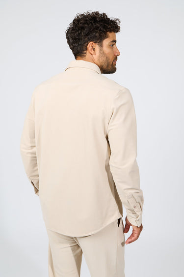 CHEMISE HOMME JEAN VILLA BEIGE BEIGE