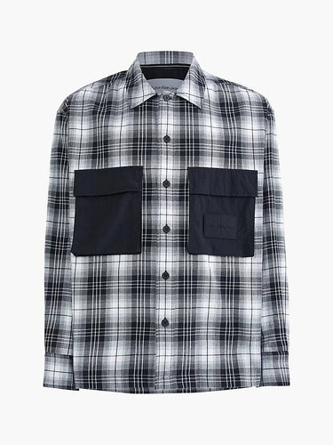 CHEMISE HOMME CONTRAST POCKET CHEC COMBO B COMBO B