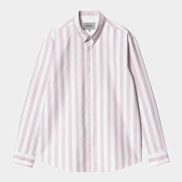 CHEMISE HOMME DILLION RAYÉ OXFORD ROSE ROSE
