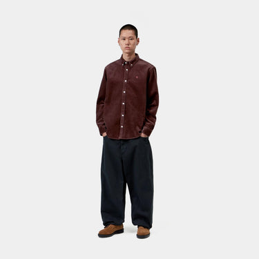 CHEMISE HOMME MADISON CORD BORDEAUX BORDEAUX