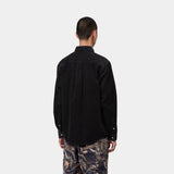 CHEMISE HOMME MADISON CORD NOIR NOIR