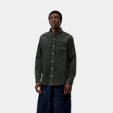 CHEMISE HOMME MADISON CORD VERT FONCE VERT FONCE