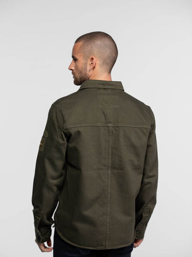 CHEMISE HOMME JEFFBULL BULL DENIM KAKI KAKI