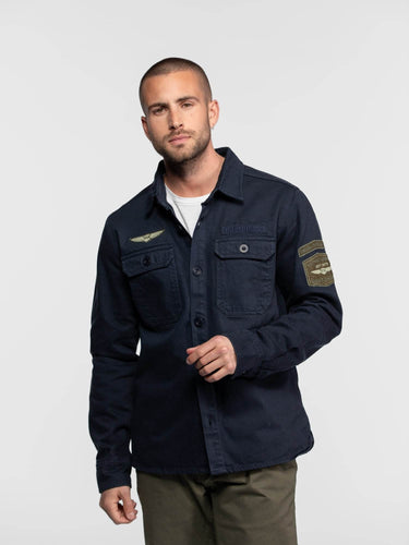 CHEMISE HOMME JEFFBULL BULL DENIM MARINE MARINE