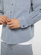 CHEMISE HOMME HICKORY BLEU BLEU