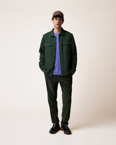 CHEMISE HOMME FLAVIGNY WOVEN VERT VERT