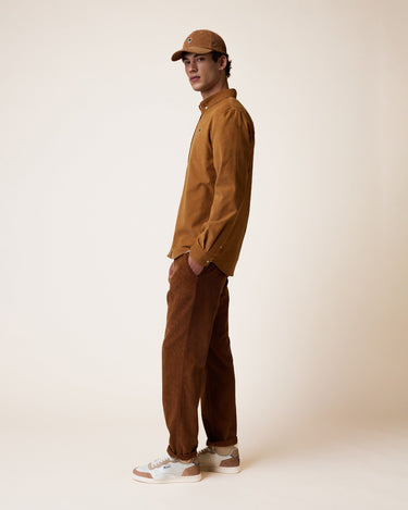 CHEMISE HOMME IVOY WOVEN TABAC TABAC