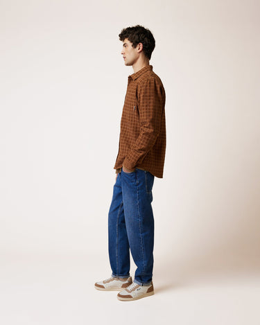 CHEMISE HOMME SIGNY WOVEN COGNAC COGNAC