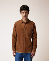CHEMISE HOMME SIGNY WOVEN COGNAC COGNAC