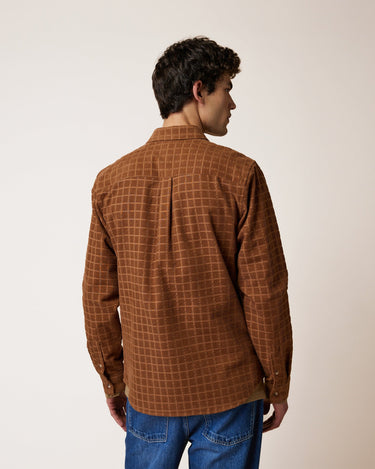 CHEMISE HOMME SIGNY WOVEN COGNAC COGNAC