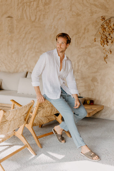 CHEMISE HOMME FORMENTERA BLANC BLANC