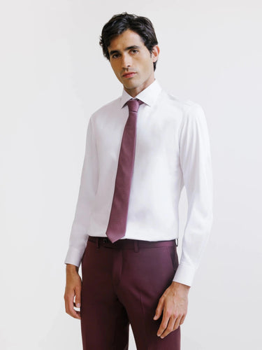 CHEMISE HOMME SATINSLIM BLANC BLANC
