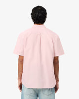 CHEMISE HOMME CASUAL SHIRTS MALE ROSE ZGH ROSE ZGH